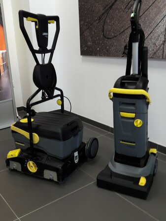 stroje na mechanické čistenie interiérových plôch